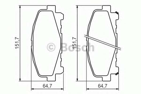 Колодки гальмівні (передні) Honda Accord VIII 07-/IX 12- (Akebono)