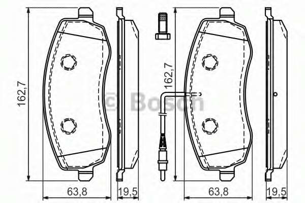 Колодки гальмівні (передні) Citroen C8/Peugeot 807 2.0/2.2 HDi 06-