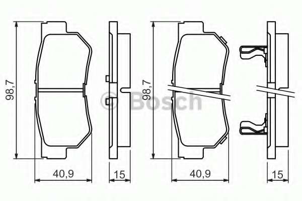 Колодки гальмівні (задні) Hyundai Tucson 2.0 CRDi 04-10