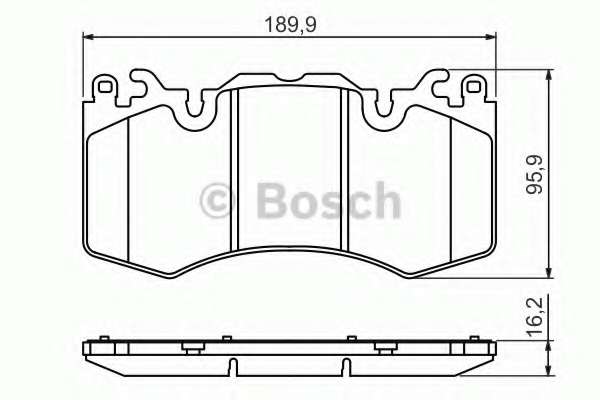 Колодки гальмівні (передні) Land Rover Range Rover III/IV 02-/Range Rover Sport 05-/Discovery V 16-