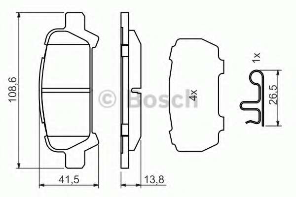 Колодки гальмівні (задні) Subaru Impreza/Outback/Forester 95-09