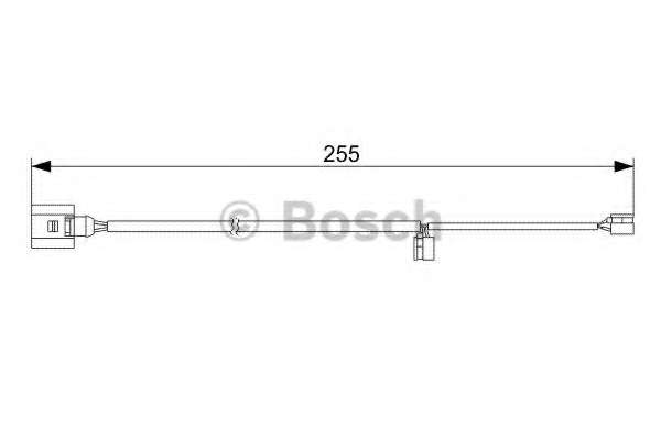 Датчик зношування гальмівних колодок (задніх) Audi Q7/Porsche Cayenne 3.0-6.0TDI 03-15 (L=255mm)