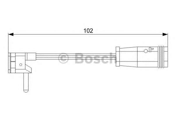 Датчик зносу гальмівних колодок (передніх) MB E-class (W211/S211) 02-09 (L=102mm) (1шт.)