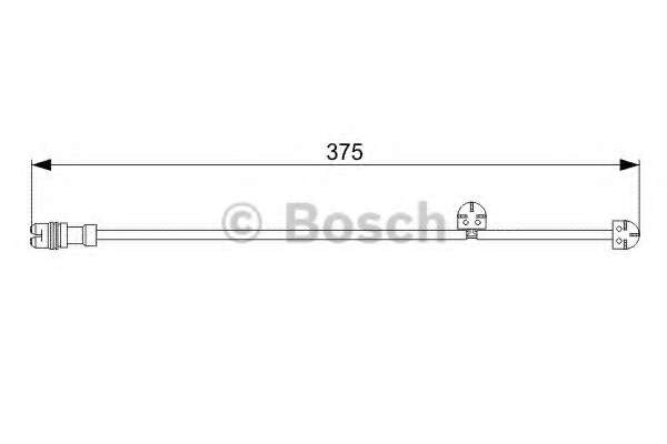 Датчик износа тормозных колодок (передних) (R) Porsche 911 (997) 04-08 (L=375mm)