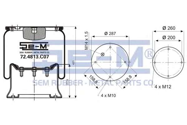 Кожух пневматической рессоры