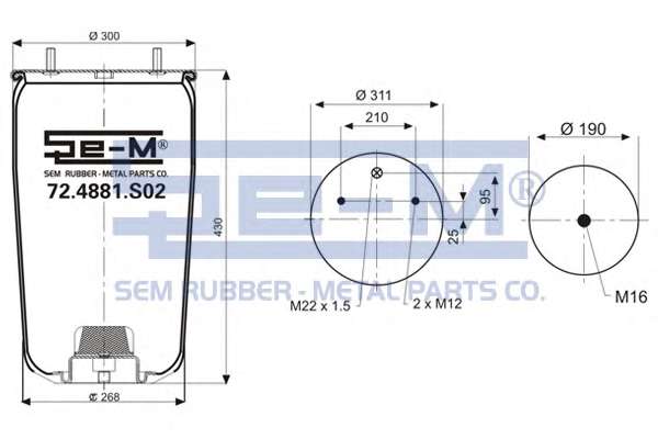 Кожух пневматической рессоры