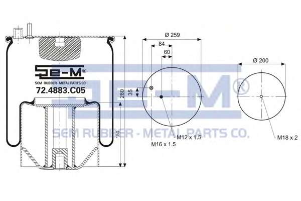 Кожух пневматической рессоры