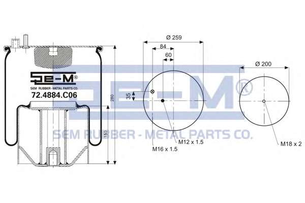 Кожух пневматической рессоры