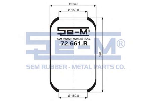 Кожух пневматической рессоры