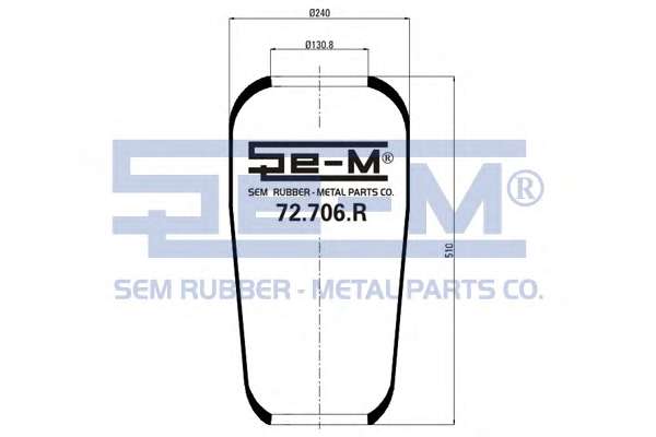 Кожух пневматической рессоры