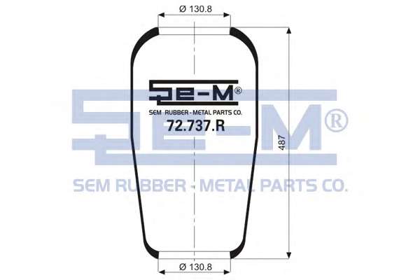 Кожух пневматической рессоры