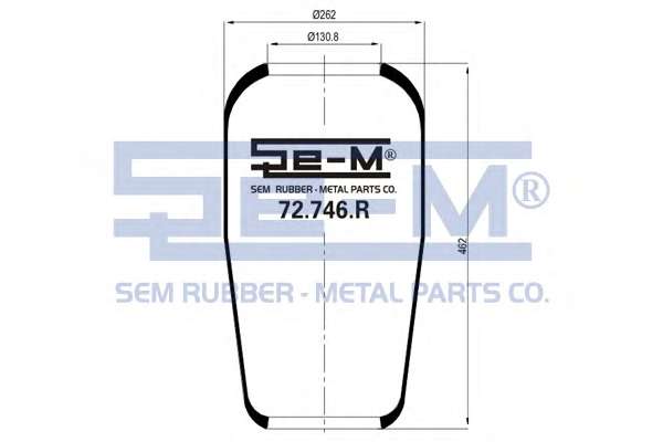 Кожух пневматической рессоры