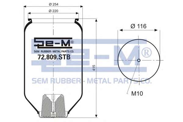 Кожух пневматической рессоры
