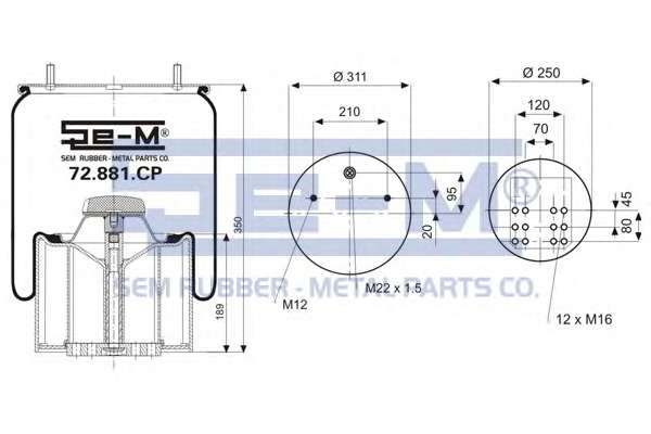 Кожух пневматической рессоры