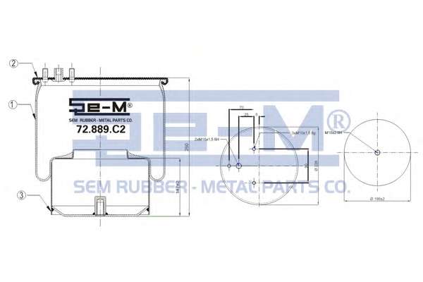 Кожух пневматической рессоры