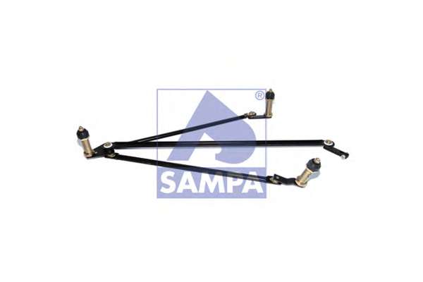 Система тяг и рычагов привода стеклоочистителя