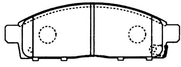 Комплект тормозных колодок, дисковый тормоз