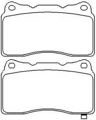Комплект тормозных колодок, дисковый тормоз