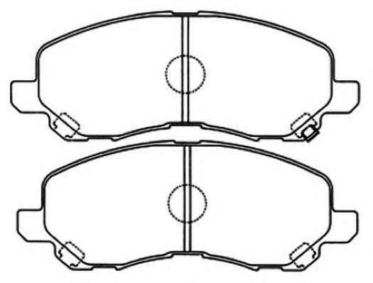 Комплект тормозных колодок, дисковый тормоз