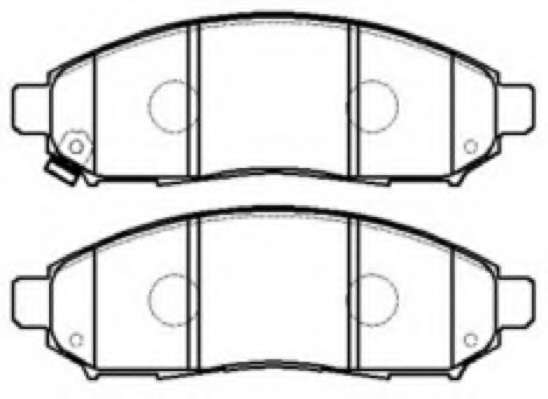 Комплект тормозных колодок, дисковый тормоз