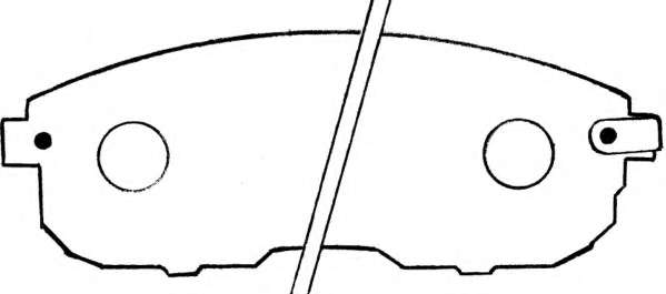 Комплект тормозных колодок, дисковый тормоз