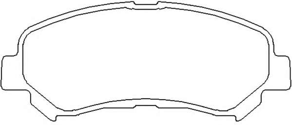 Комплект тормозных колодок, дисковый тормоз