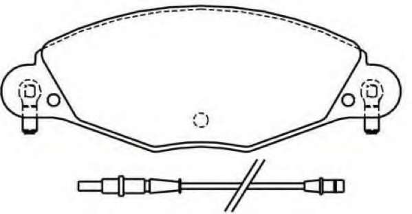 Комплект тормозных колодок, дисковый тормоз