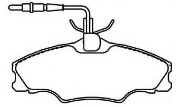 Комплект тормозных колодок, дисковый тормоз