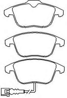 Комплект тормозных колодок, дисковый тормоз