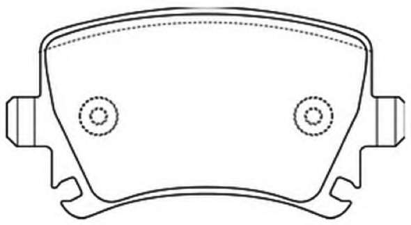 Комплект тормозных колодок, дисковый тормоз
