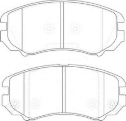 Комплект тормозных колодок, дисковый тормоз
