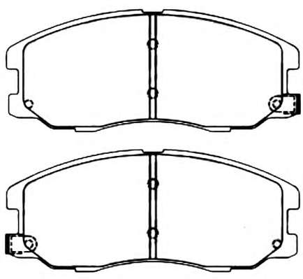 Комплект тормозных колодок, дисковый тормоз