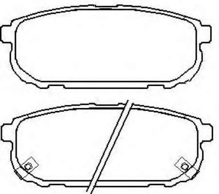 Комплект тормозных колодок, дисковый тормоз