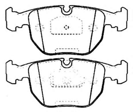 Комплект тормозных колодок, дисковый тормоз
