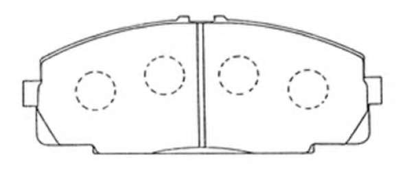 Комплект тормозных колодок, дисковый тормоз