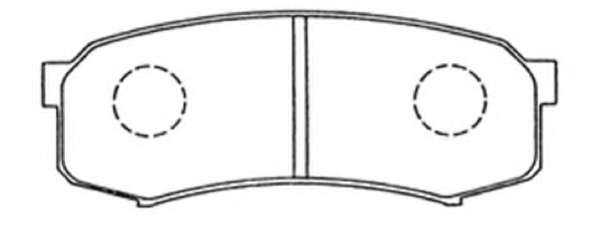 Комплект тормозных колодок, дисковый тормоз