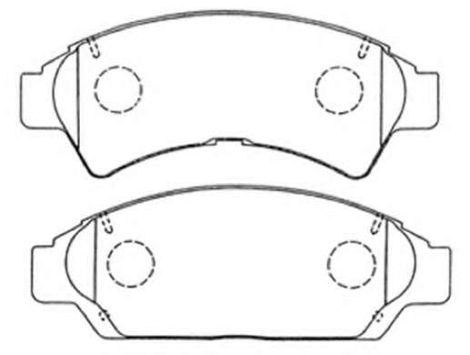 Комплект тормозных колодок, дисковый тормоз