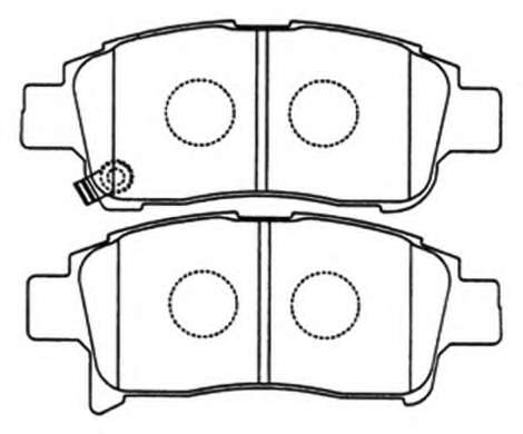 Комплект тормозных колодок, дисковый тормоз