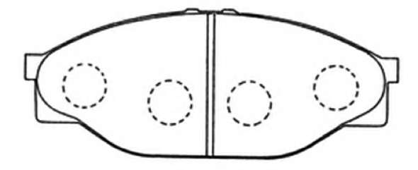 Комплект тормозных колодок, дисковый тормоз