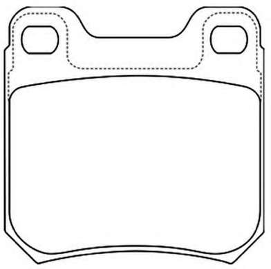 Комплект тормозных колодок, дисковый тормоз