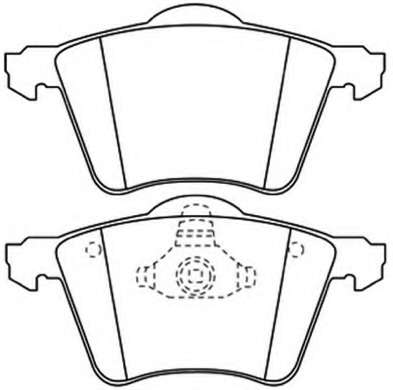 Комплект тормозных колодок, дисковый тормоз