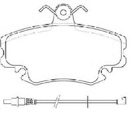 Комплект тормозных колодок, дисковый тормоз