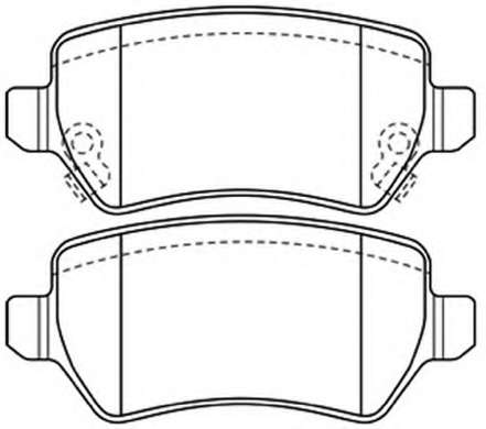 Комплект тормозных колодок, дисковый тормоз