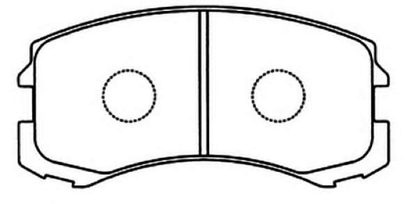 Комплект тормозных колодок, дисковый тормоз