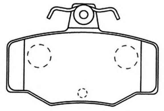 Комплект тормозных колодок, дисковый тормоз