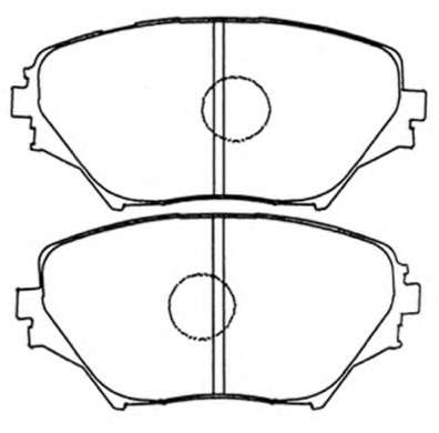 Комплект тормозных колодок, дисковый тормоз
