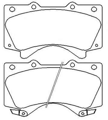 Комплект тормозных колодок, дисковый тормоз