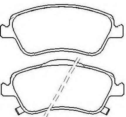 Комплект тормозных колодок, дисковый тормоз