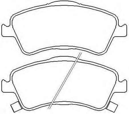 Комплект тормозных колодок, дисковый тормоз