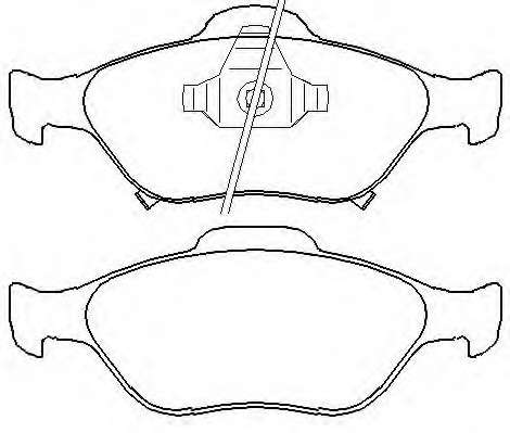 Комплект тормозных колодок, дисковый тормоз